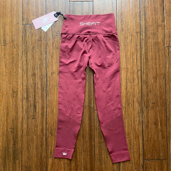 SHEFIT Seamless Leggings in Black Cherry - Picture 9 of 12